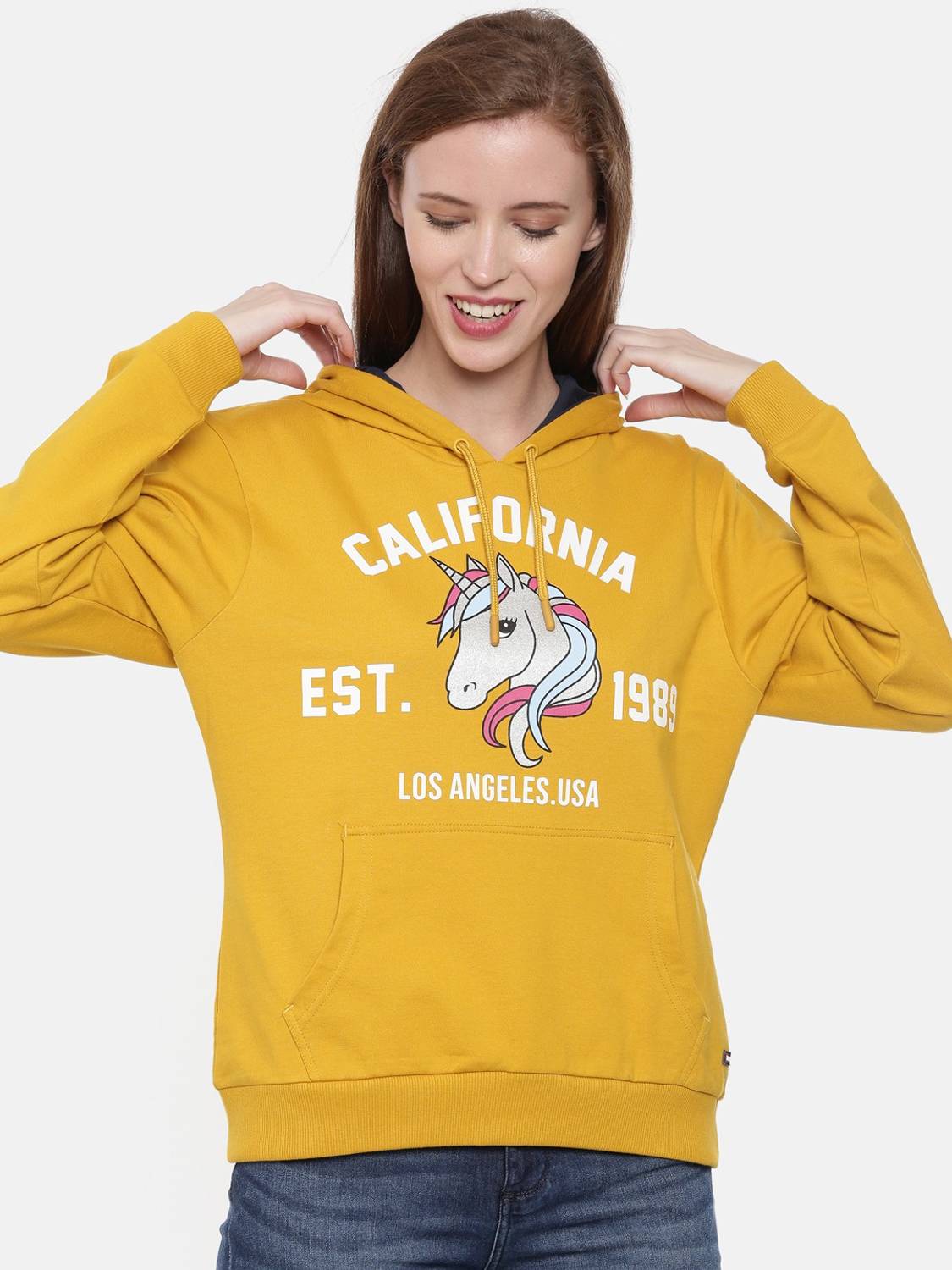 3Pin Full Sleeve Printed Women Sweatshirt