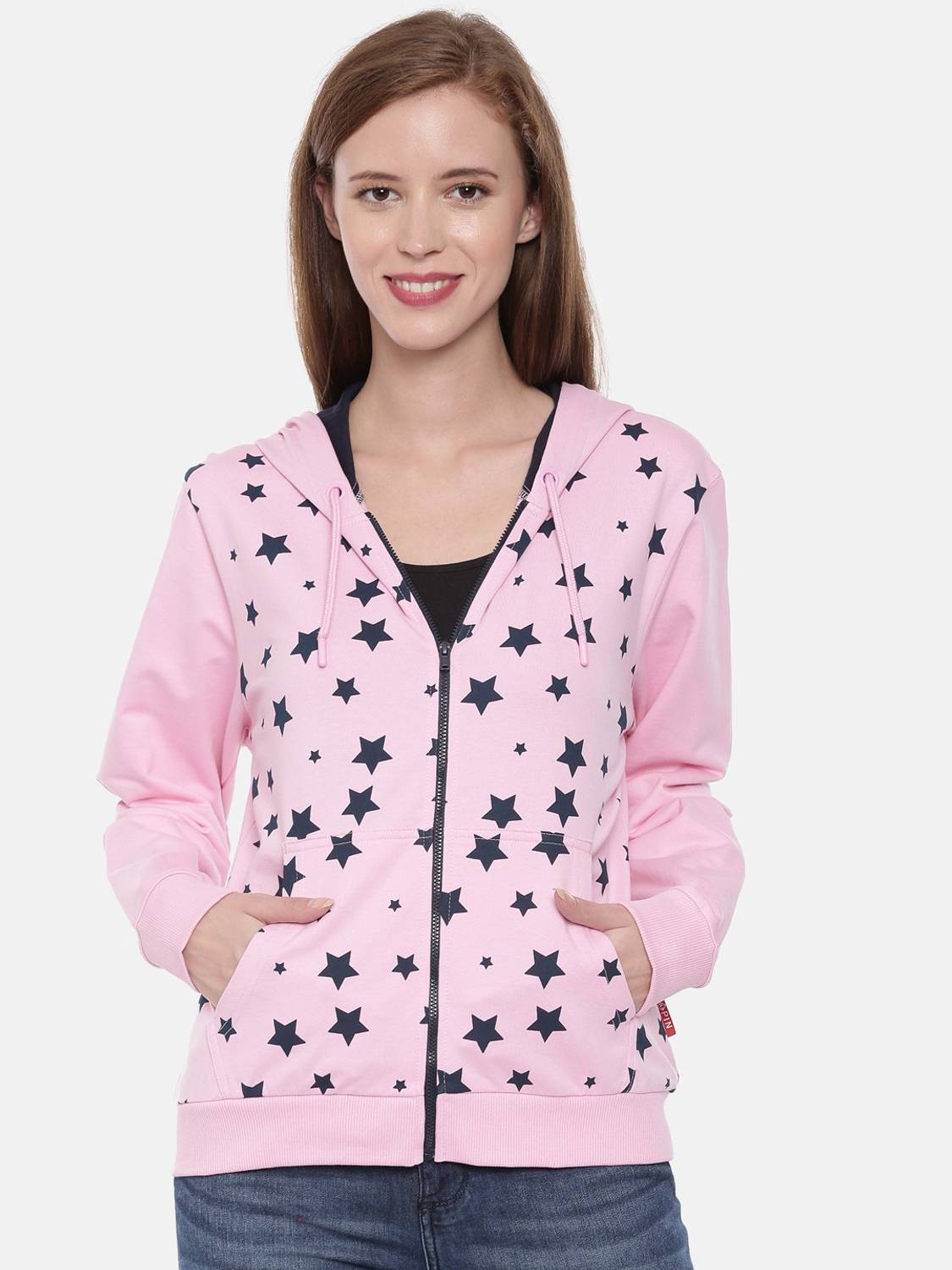 3Pin Full Sleeve Printed Women Sweatshirt