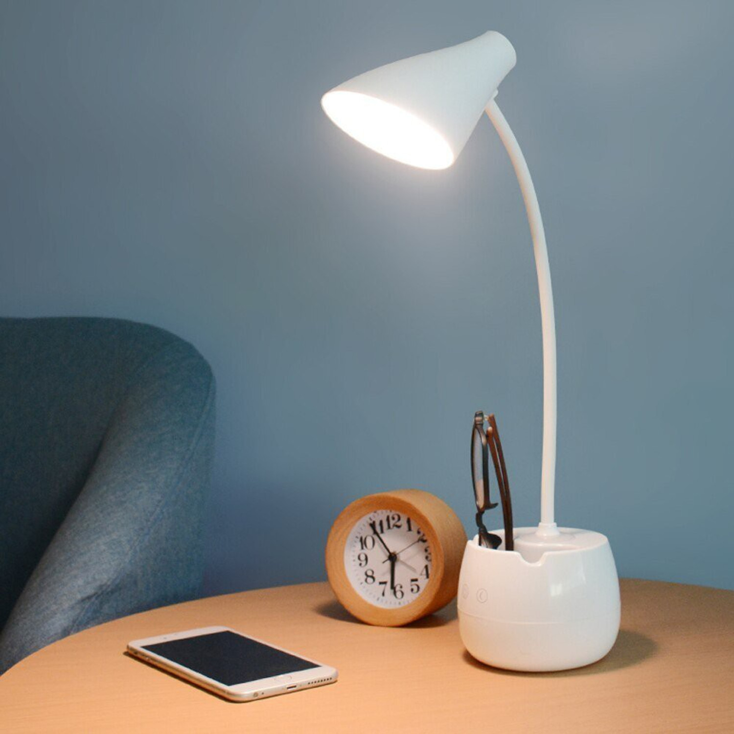Image of FIRSTLIKE Rechargeable LED Touch On /Off Switch Desk Table Lamp Study Lamp