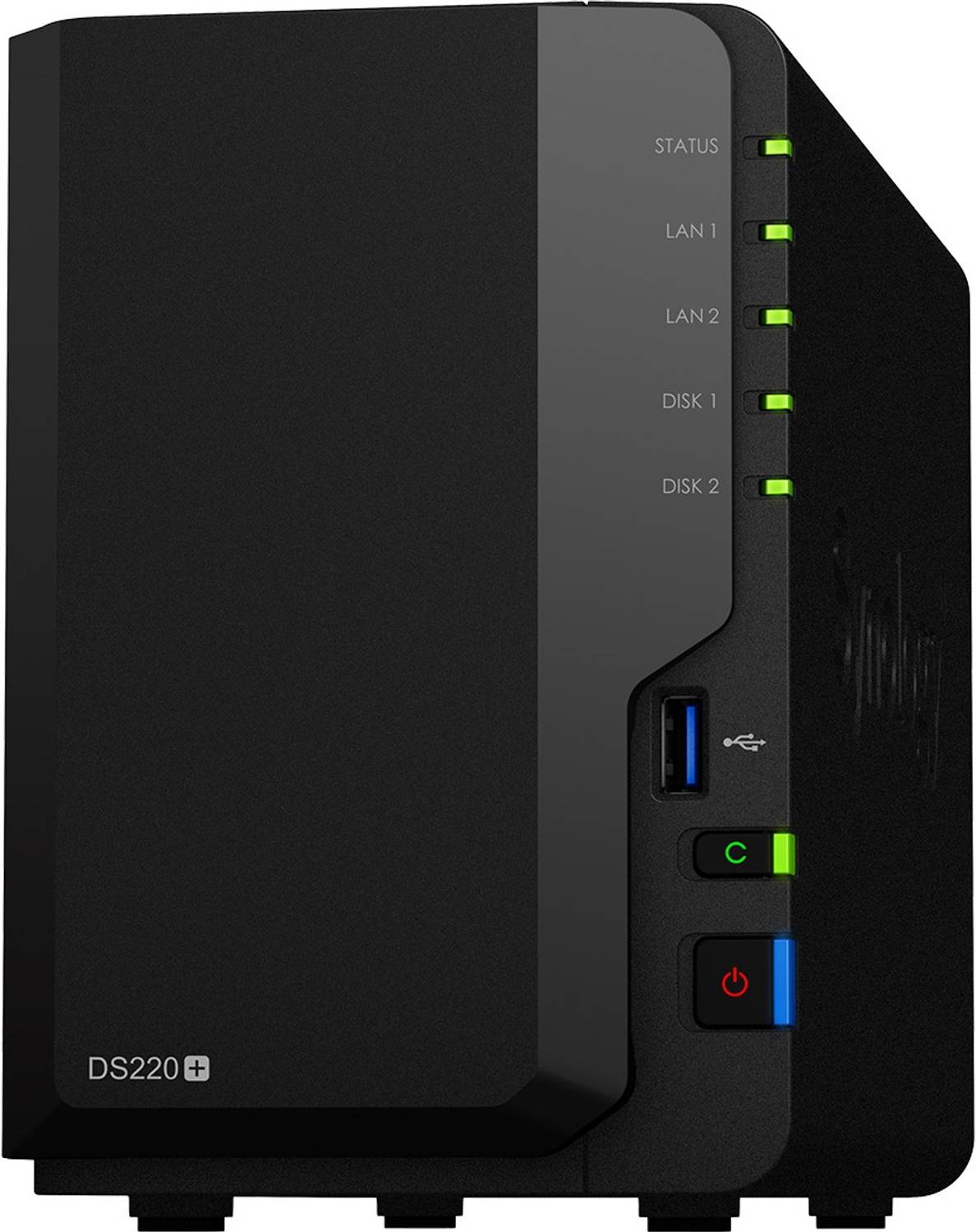 外付けハードディスク・ドライブ Synology DS220+ Synology DiskStation DS220+ 0 TB External Hard Disk Drive (HDD