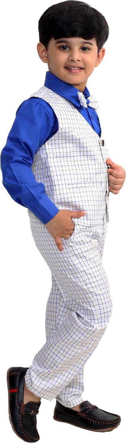 Image of Fourfolds Boys Party(Festive) Dress Shirt, Trouser, Waistcoat