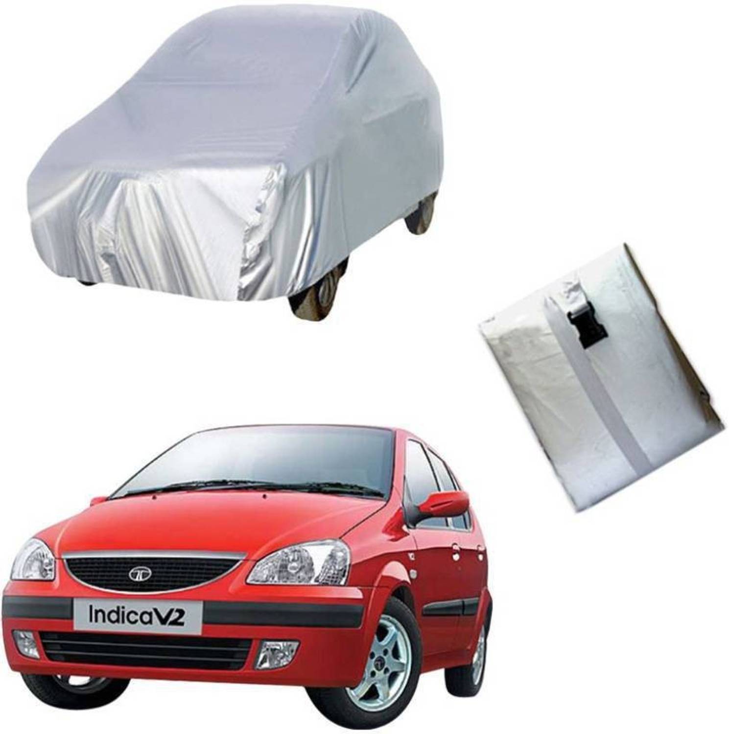 ask Car Cover For Tata Indica V2 (Without Mirror Pockets)