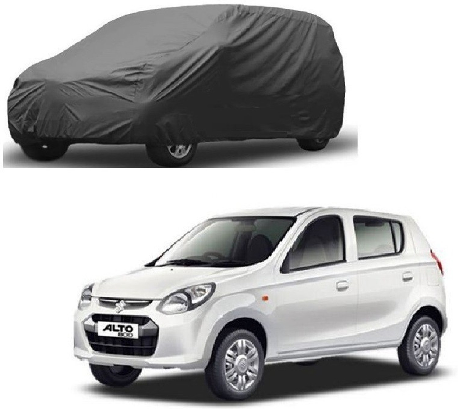 Image of Furious3D Car Cover For Maruti Suzuki Alto 800 (Without Mirror Pockets)