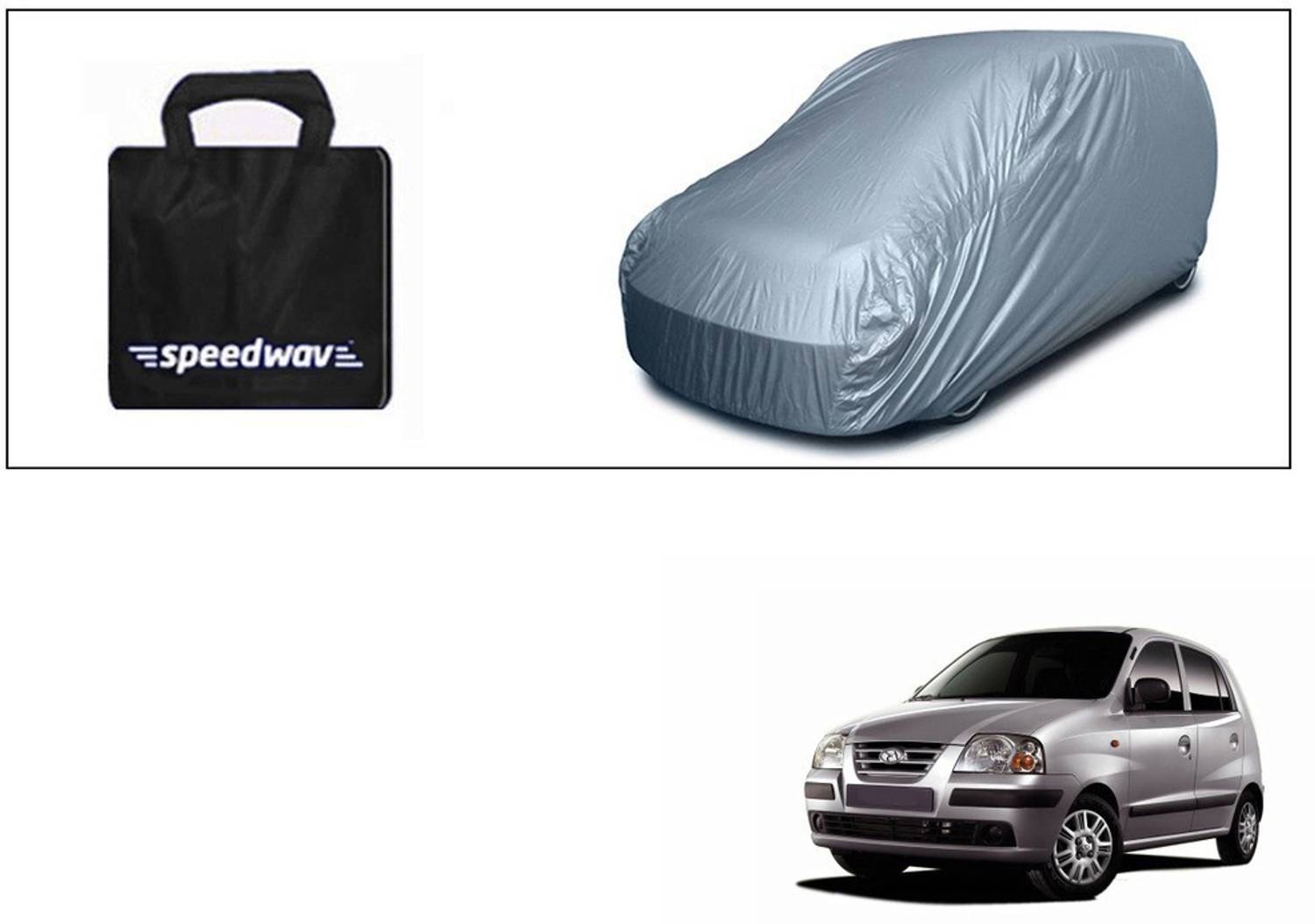 Accedre Car Cover For Hyundai Santro Xing (Without Mirror Pockets)