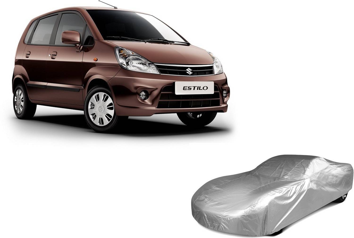 Accedre Car Cover For Maruti Suzuki Zen Estilo (Without Mirror Pockets)