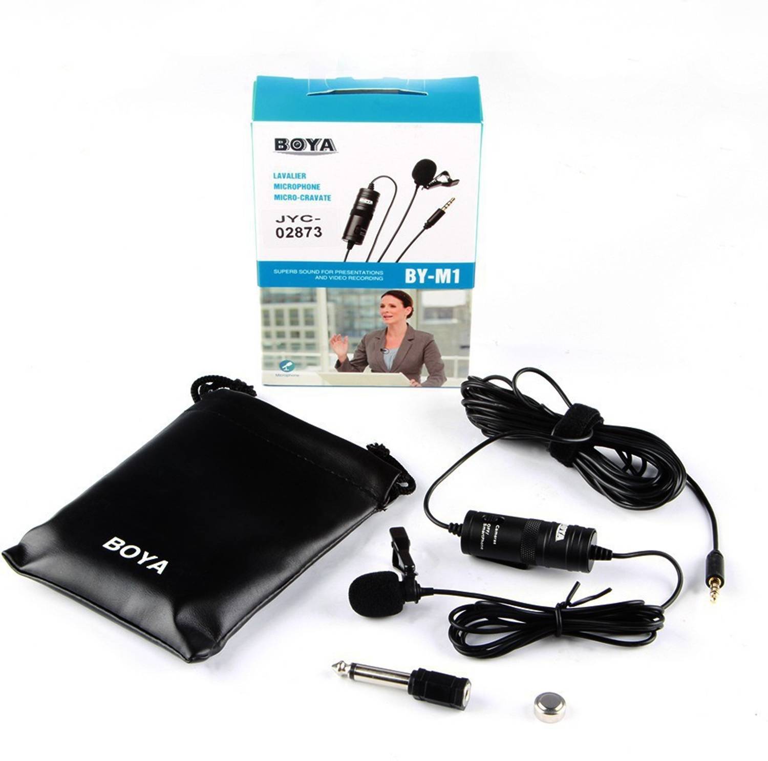 BOYA BY M1 Omnidirectional Lavalier Microphone for Canon Nikon Sony DSLR Camcorder Audio Recorders iPhone 6 5S 5 4S 4 Camera Microphone