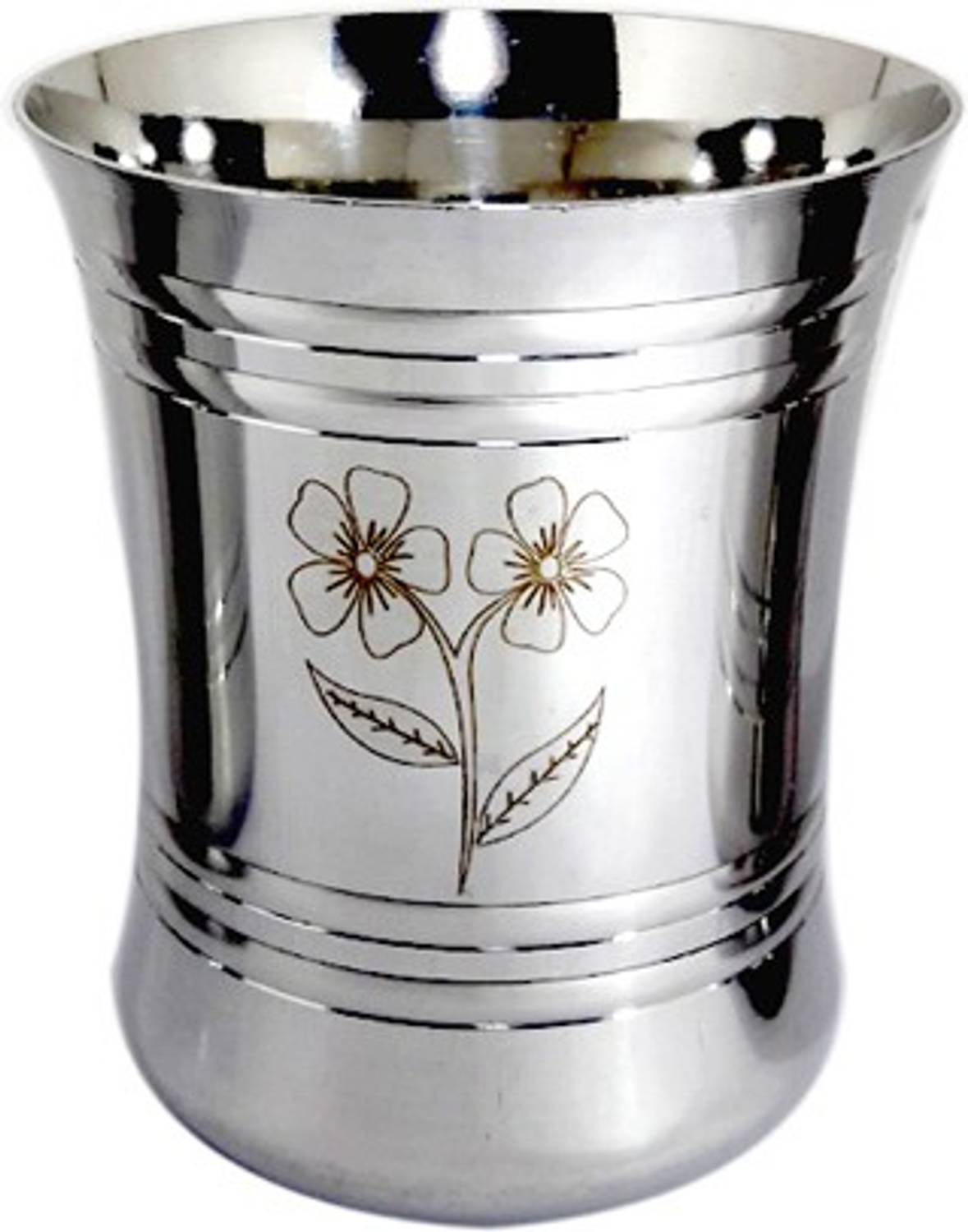 bartan hub (Pack of 6) Glass Set Of 6 (Laser Finished , Stainless Steel , Dishwasher Safe ) Glass Set Water/Juice Glass
