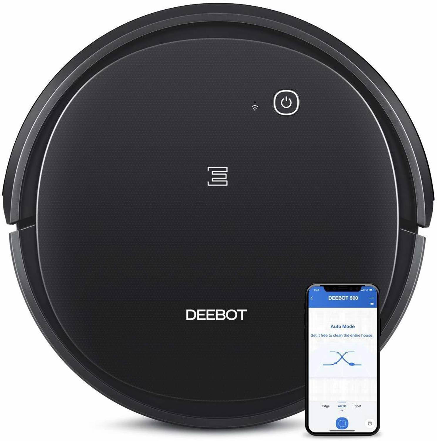 ECOVACS DEEBOT_500 Robotic Floor Cleaner (WiFi Connectivity, Google Assistant and Alexa)  (Black)