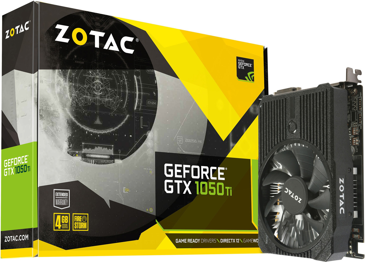 Image of ZOTAC GeForce GTX 1050Ti DDR5 4 GB NVIDIA Chipset 128 bit 1417 MHz Graphics Card