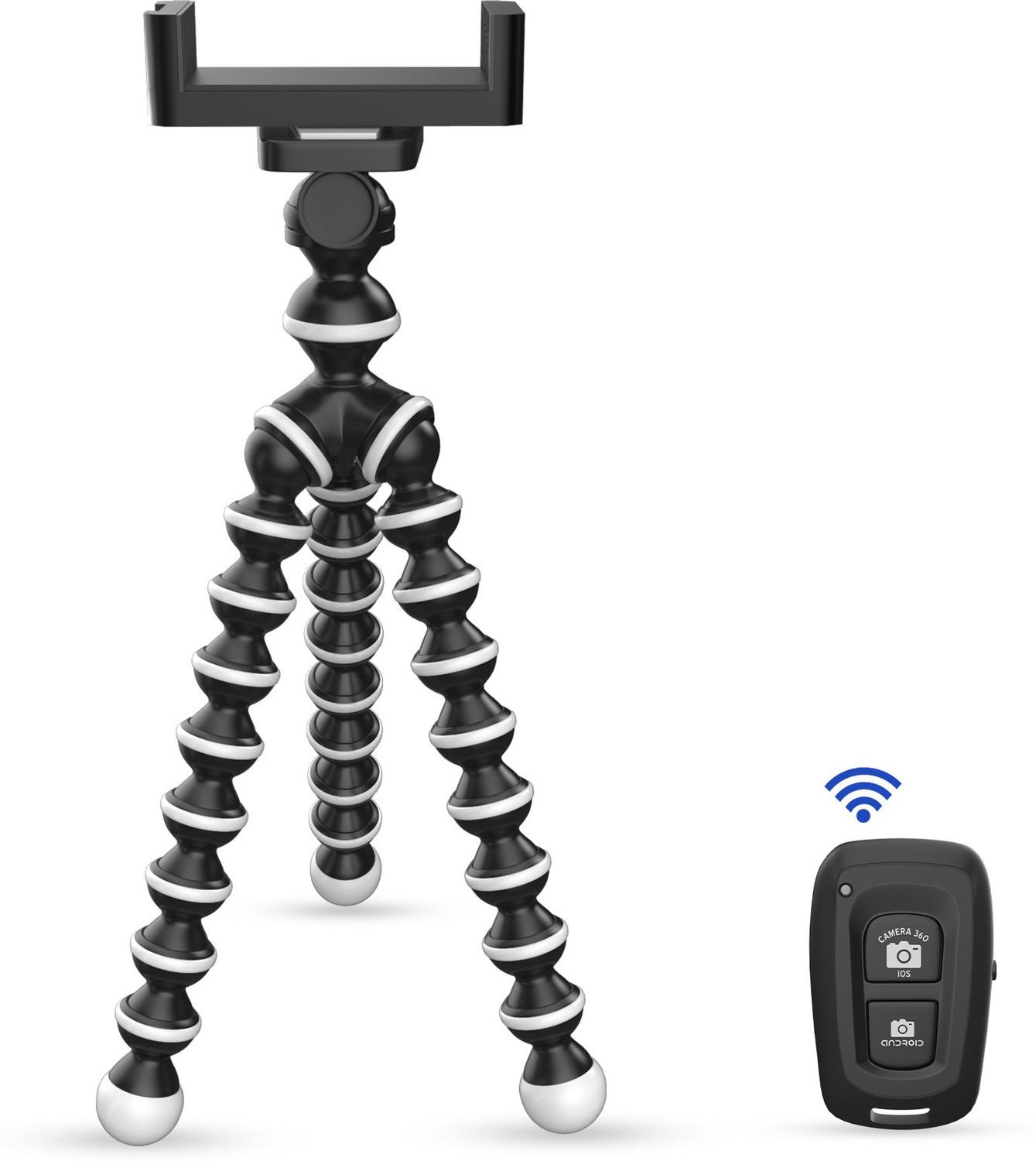Image of DIGITEK Gorilla Tripod /Mini Tripod for Mobile Phone with Phone Mount & Remote | Flexible Gorilla Stand for DSLR & Action Cameras (DTR 260 GT) Tripod