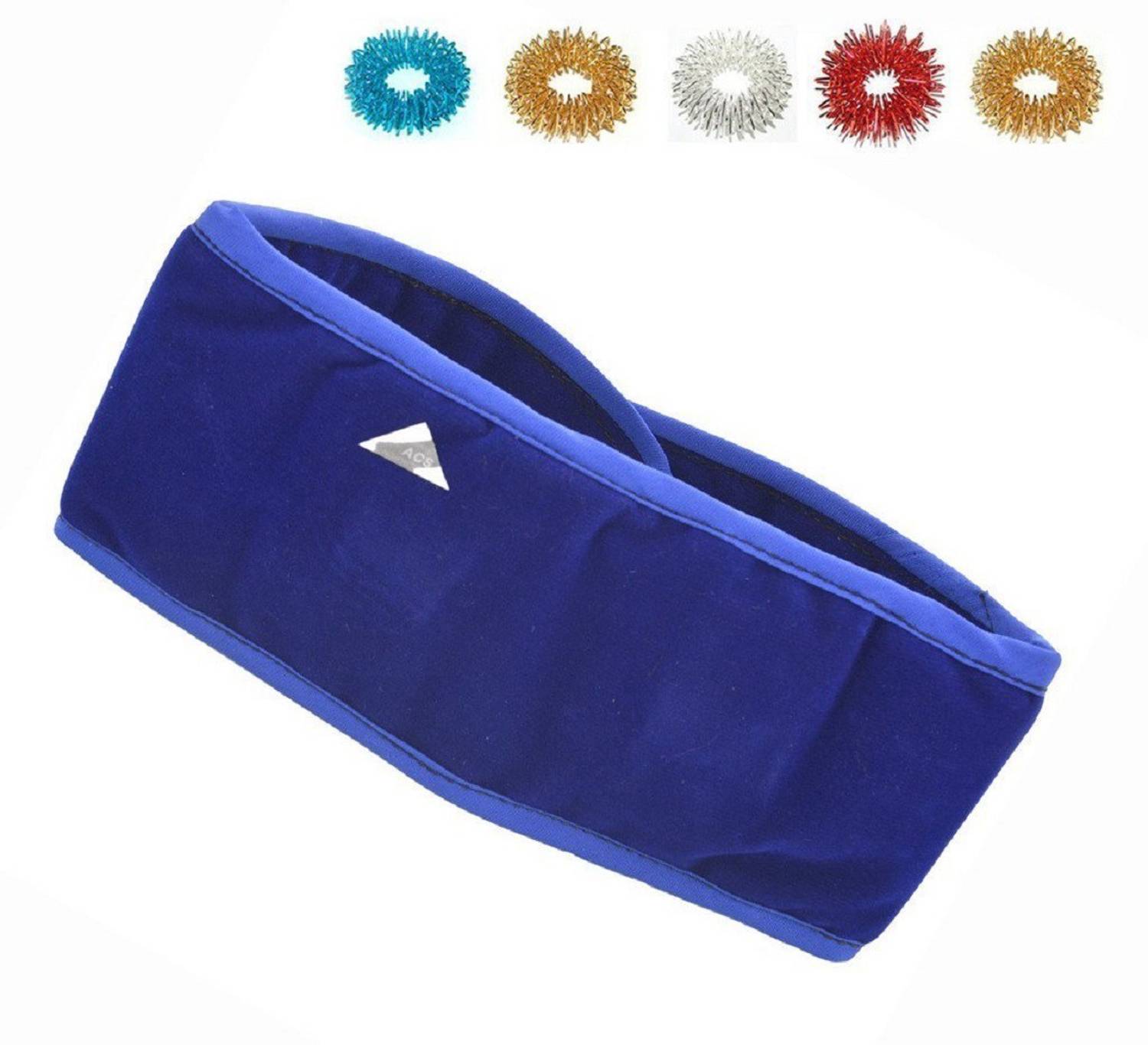 Acs B0779SJK3D Magnetic Pyramid Therapy Neck Belt Thyroid Throat Tonsillitis Cough Set of 5 + Sujok Acupressure Rings Set of 1 Belt Massager