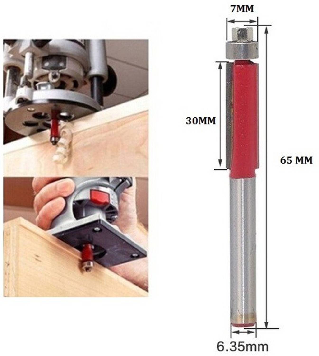 ALPHABET 6.35 MM SHANK TS-4 ( Dia. 7 MM) FLUSH TRIM ROUTER BIT ALPHABET 6.35 MM SHANK TS-4 ( Dia. 7 MM) FLUSH TRIM ROUTER BIT