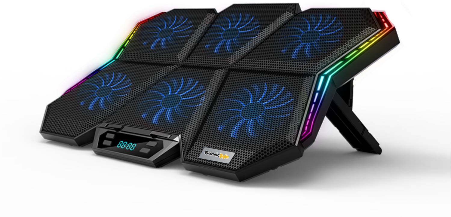 Cosmic Byte Meteroid RGB Ergonomic Cooling Pad - Image 1