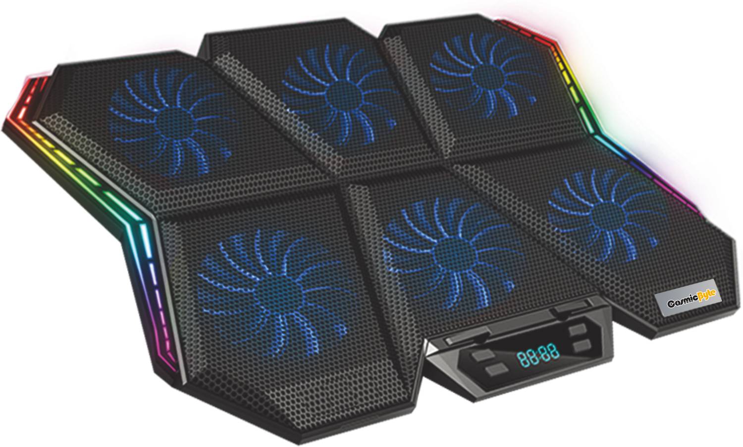 Cosmic Byte Meteroid RGB Ergonomic Cooling Pad - Image 2
