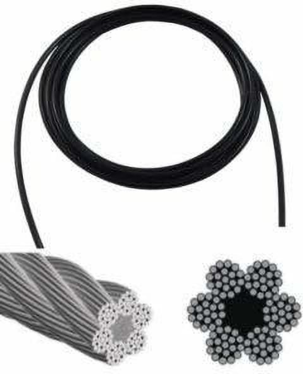 Image of MTU ONLINE STORE GYM MACHINE WIRE (6MM 25 MTR ) Climbing Pulley (Black) Climbing Pulley