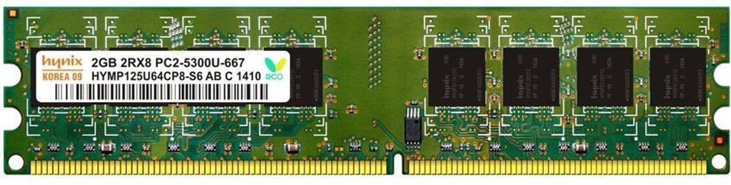 Hynix 667 DDR2 2 GB (Dual Channel) PC (ddr2 2gb ram) (Green)