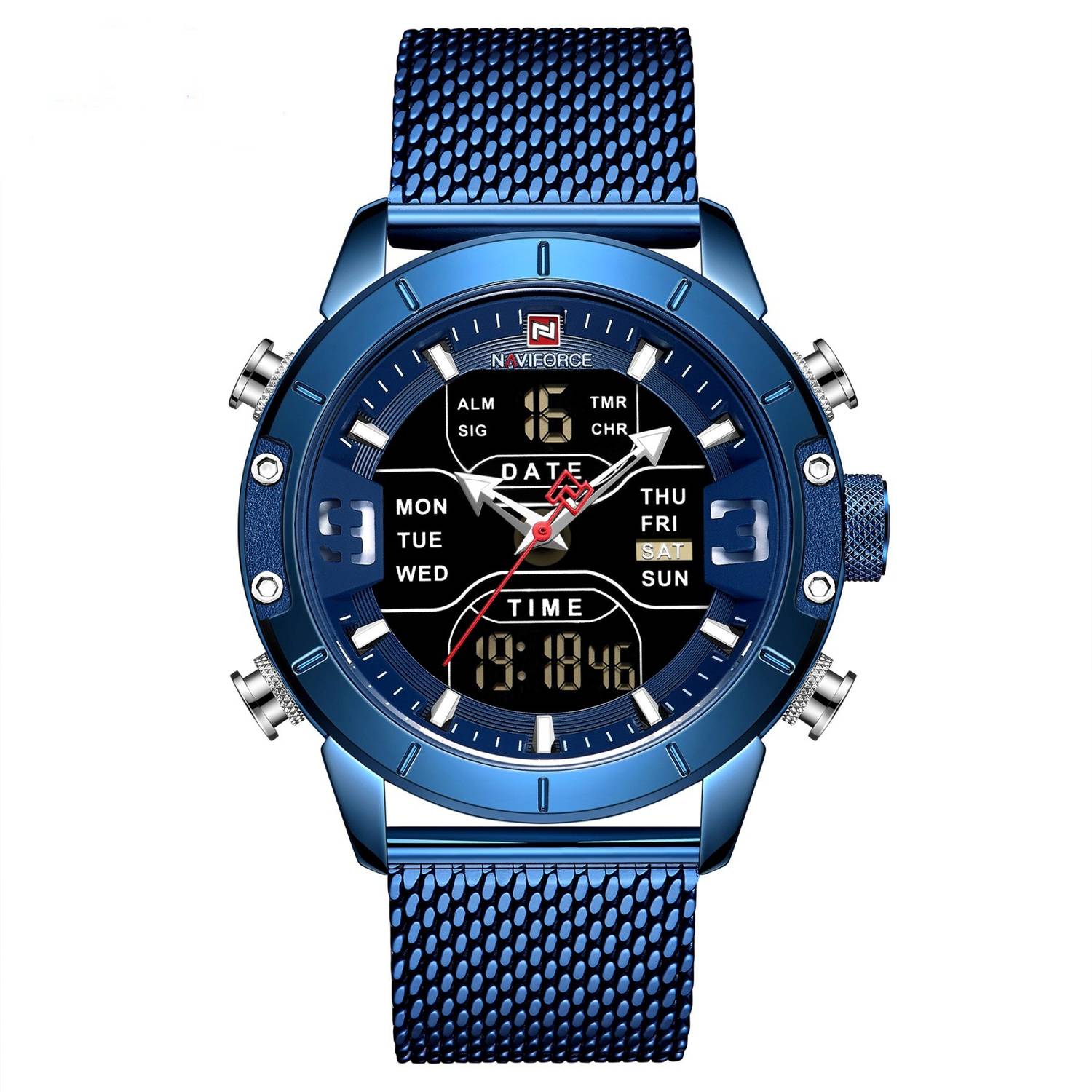 Buy NaviForce NF9153 - Black/Brown Watch Online at Best Price in Nepal - NaviForce Nepal