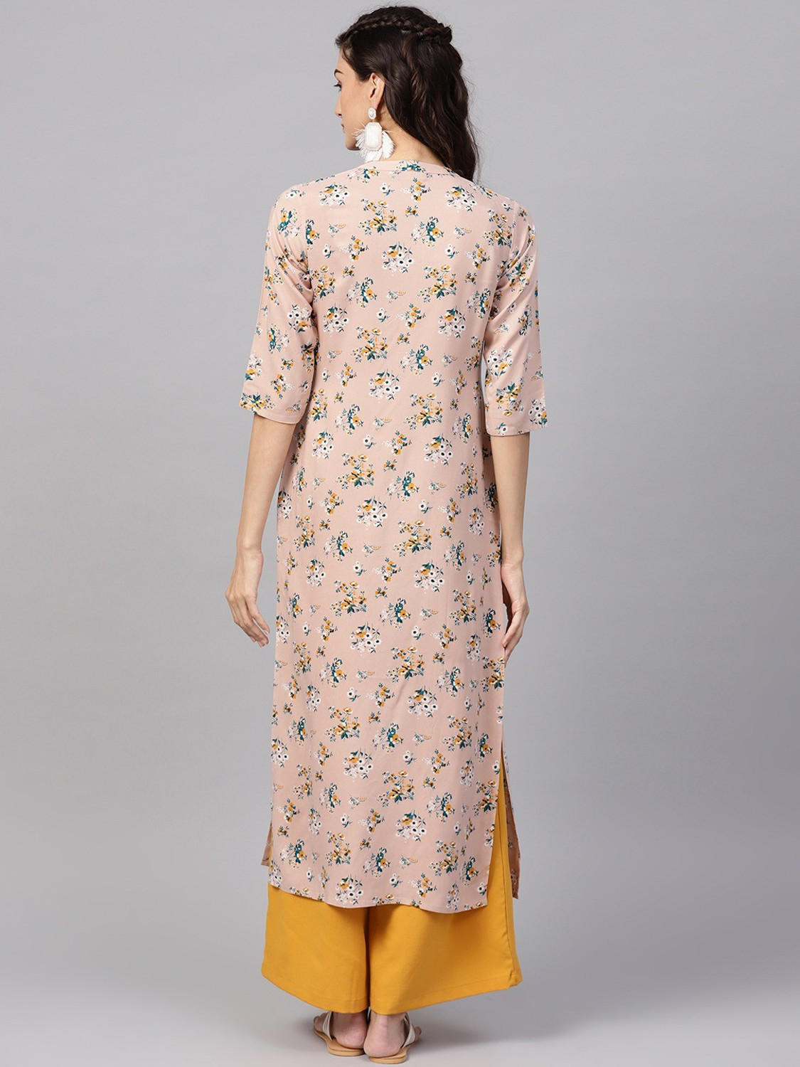 Image of VIHARINI Women Kurta Palazzo Set