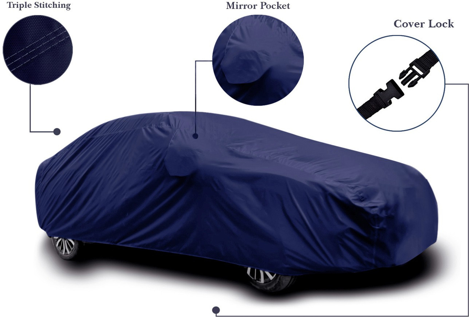 Image of V VINTON Car Cover For Tata Nexon (With Mirror Pockets)