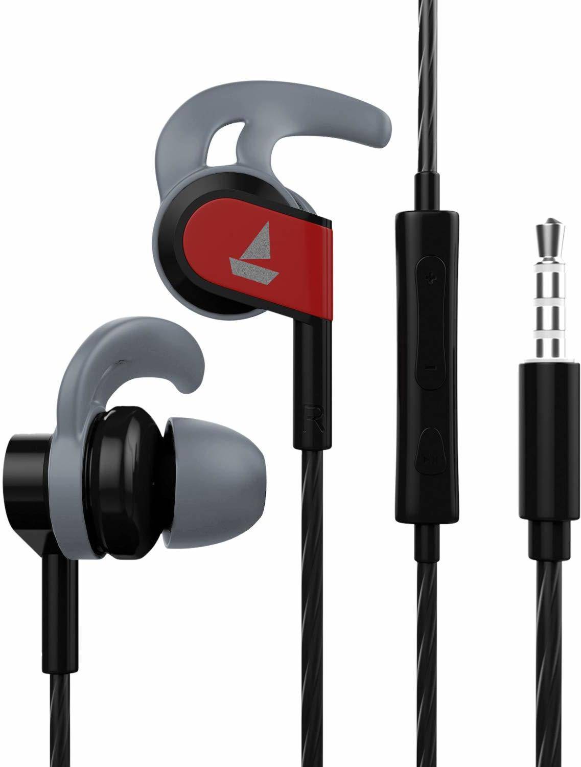 boAt Bassheads 242 Wired Earphones Wired Headset (Active Black, I