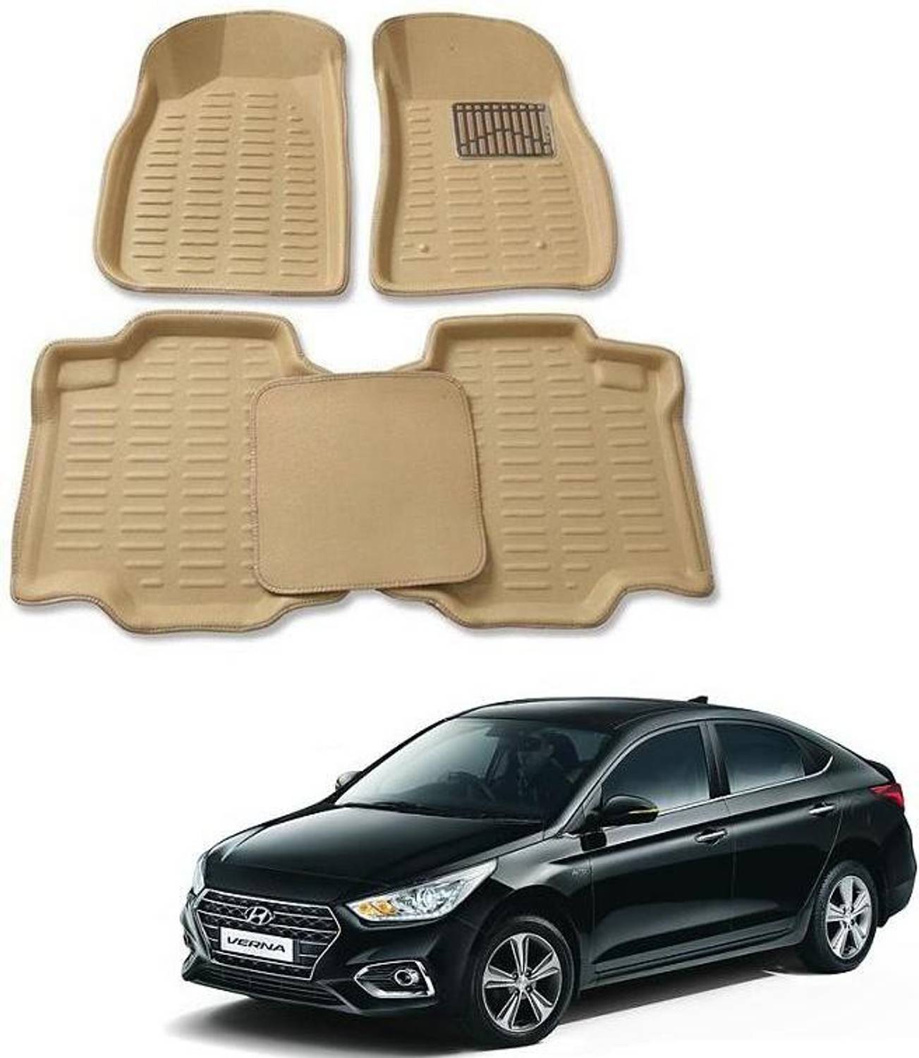 arneja trading company Polyutherine 3D Mat For Hyundai Verna