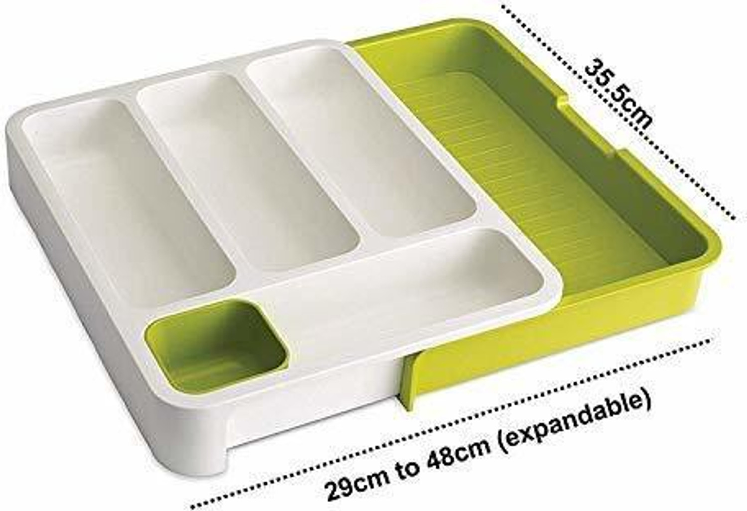 Image of kunjsale Cutlery Kitchen Rack Plastic Expandable Cutlery Tray Plastic Drawer Holder to Store Organizer for Kitchen,