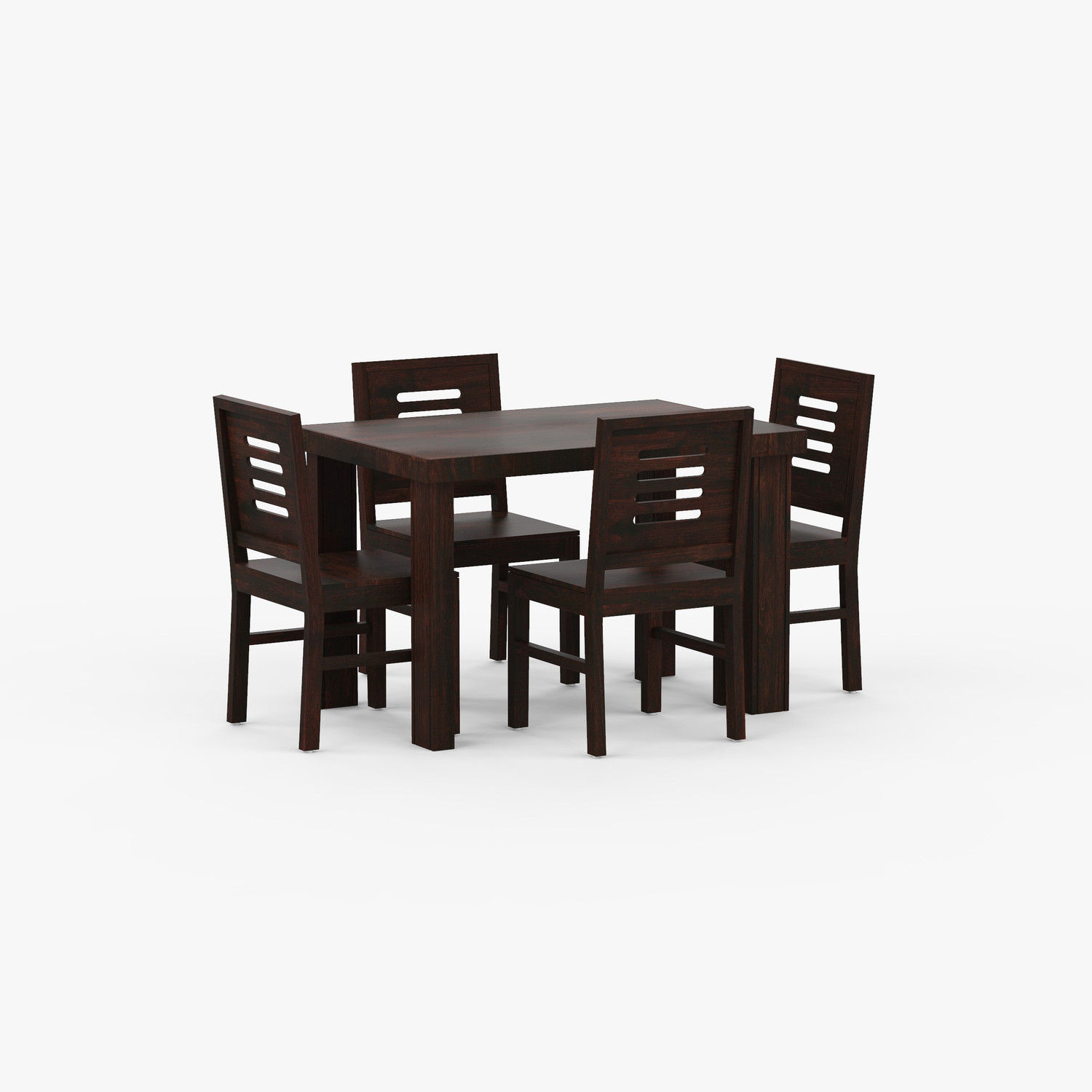 Image of Kendalwood Furniture Premium Dining Room Furniture Wooden Dining Table with 4 Chairs Solid Wood 4 Seater Dining Set