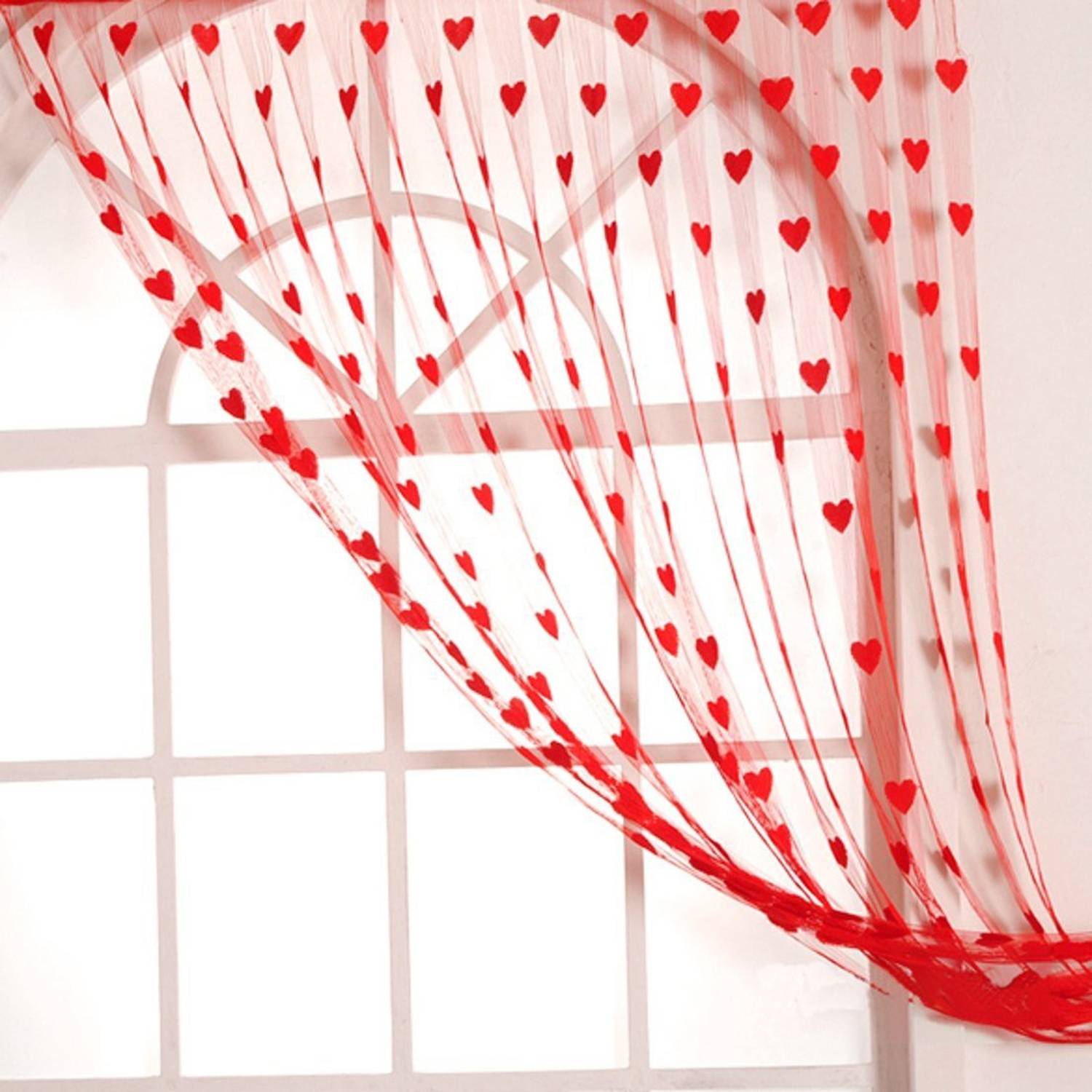 BIGWHEEL 213 cm (7 ft) Window Polyester, Net Semi Transparent Curtain Single Curtain