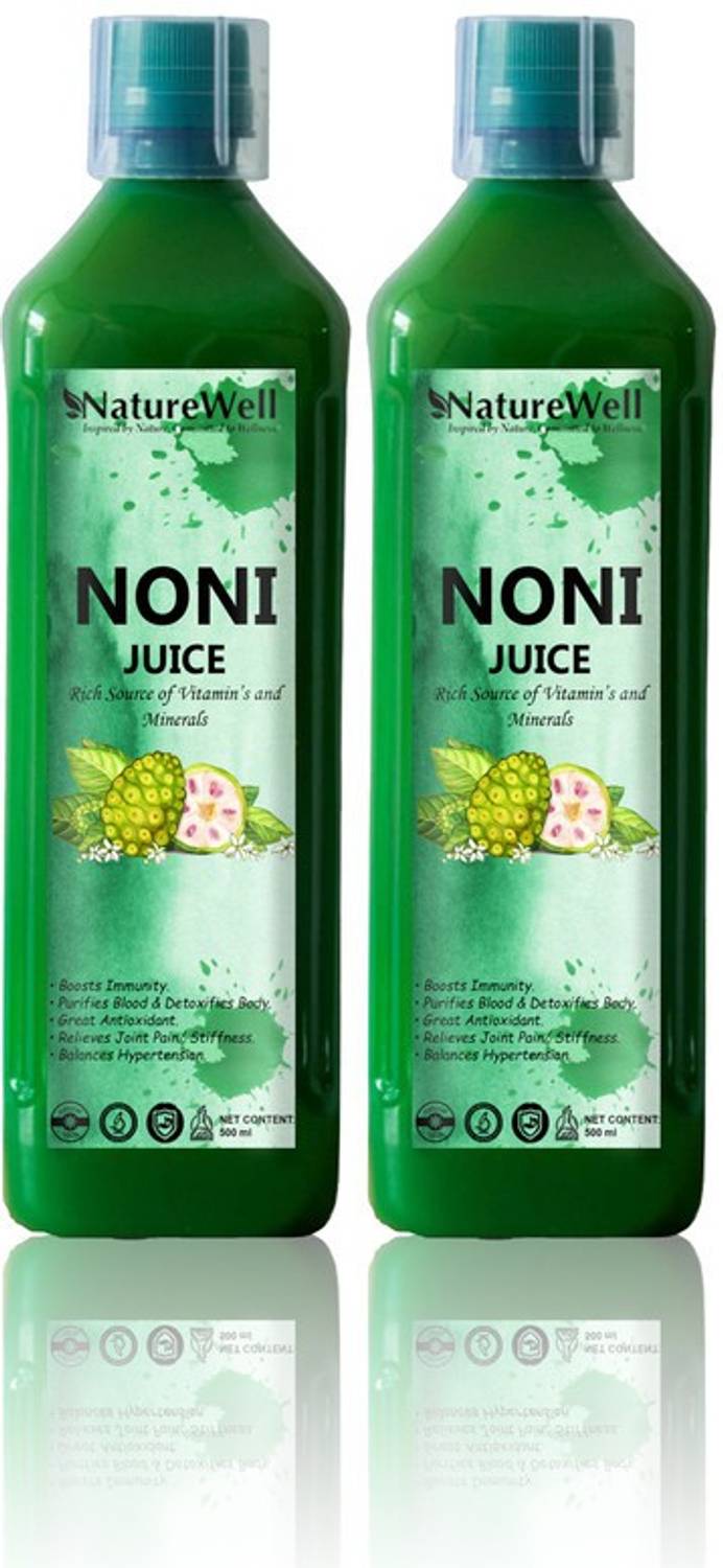 Naturewell Premium Noni Juice Natural Juice for Building Immunity and Digestion Booster (PACK OF 2)