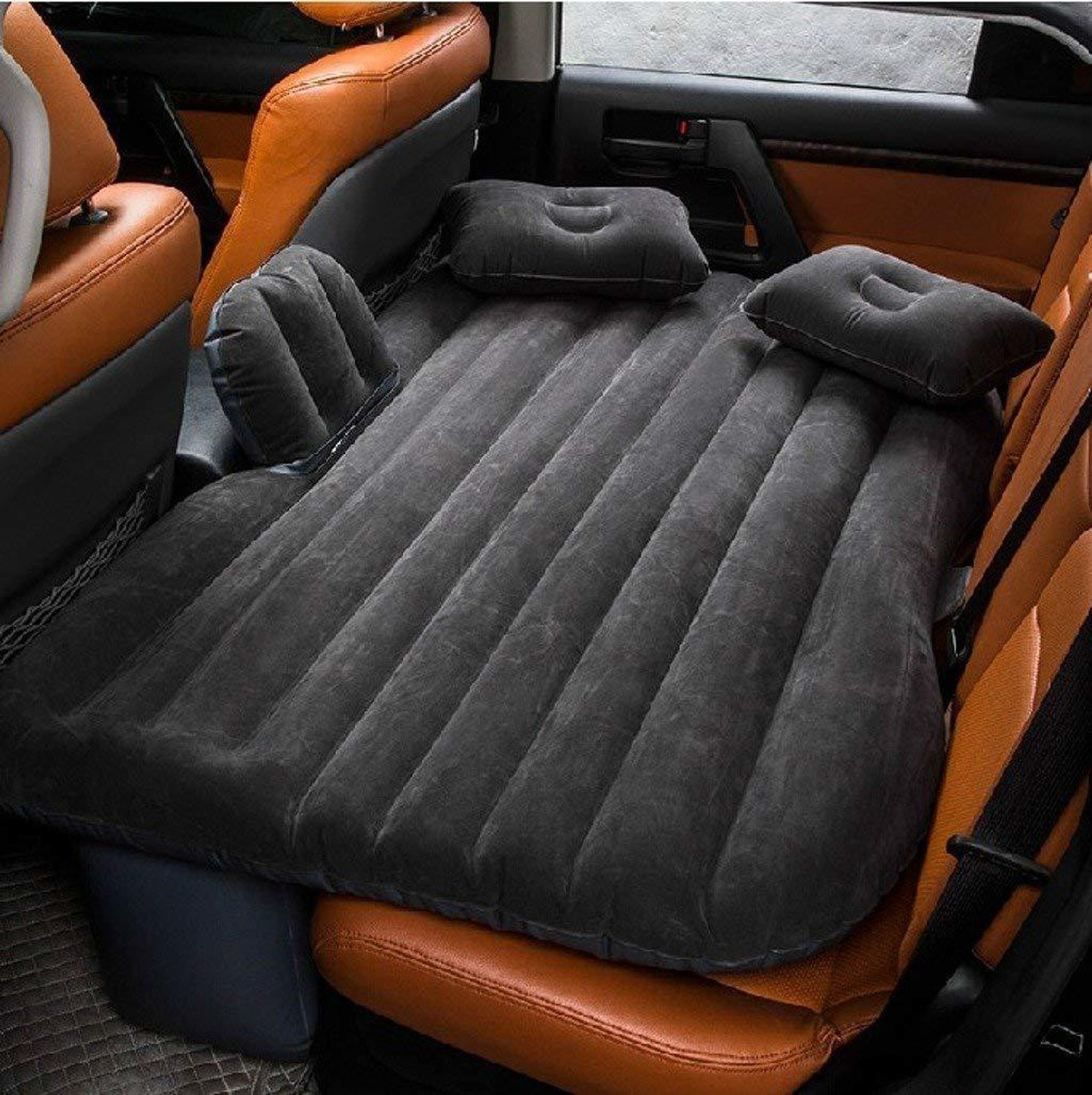 Image of Sasimo Car inflatable bed car accessories Large Size Back Seat Cover Car Air Mattress Durable Car Back Seat Cover Moisture-proof Inflatable Mattress Air Bed for Car Inflatable Bed