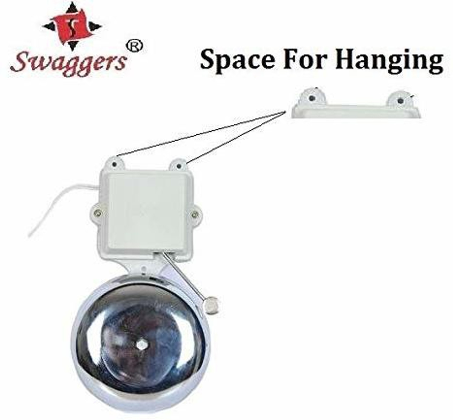 Image of SWAGGERS Electric School Gong Bell- 4 inch, For Schools, Factories, Industries Steel School Bell