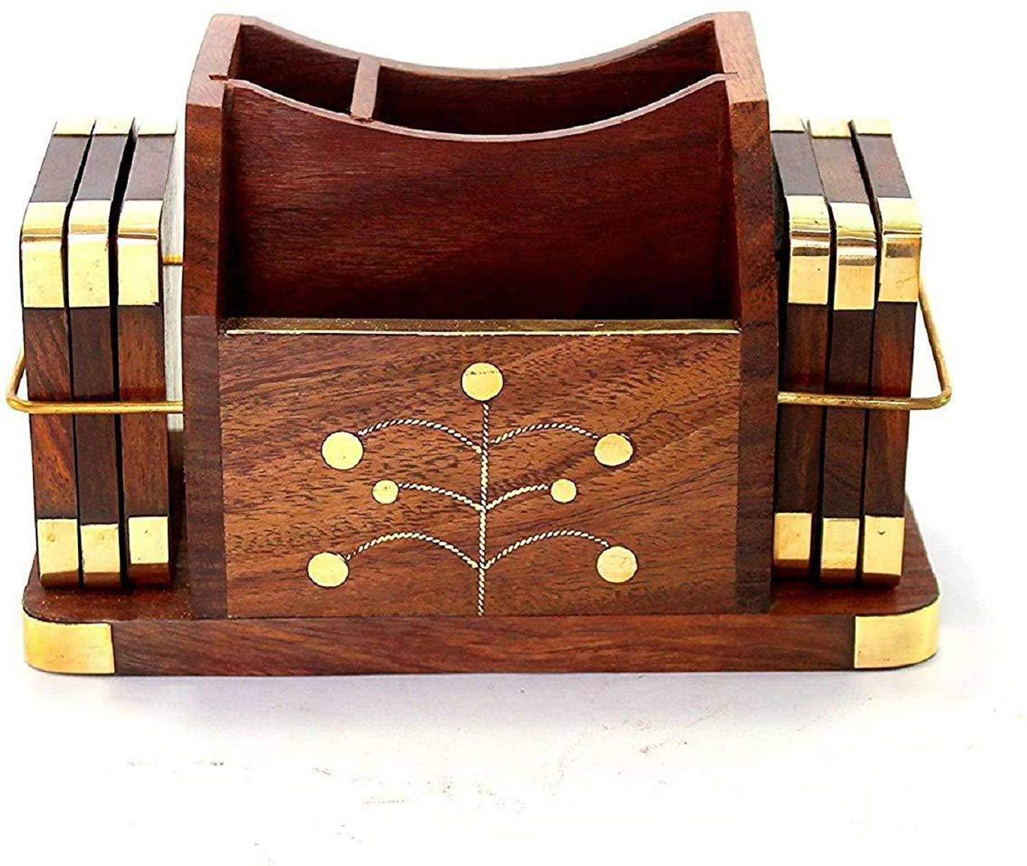 AFU Rectangle Wood Coaster Set