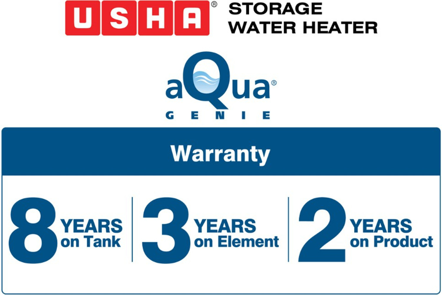Image of USHA Aquagenie 10 L Storage Water Geyser