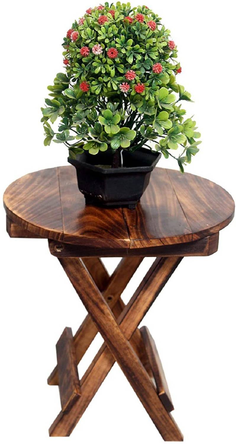 VDIX Solid Wood Side Table (Finish Color - brown, DIY(Do-It-Yours