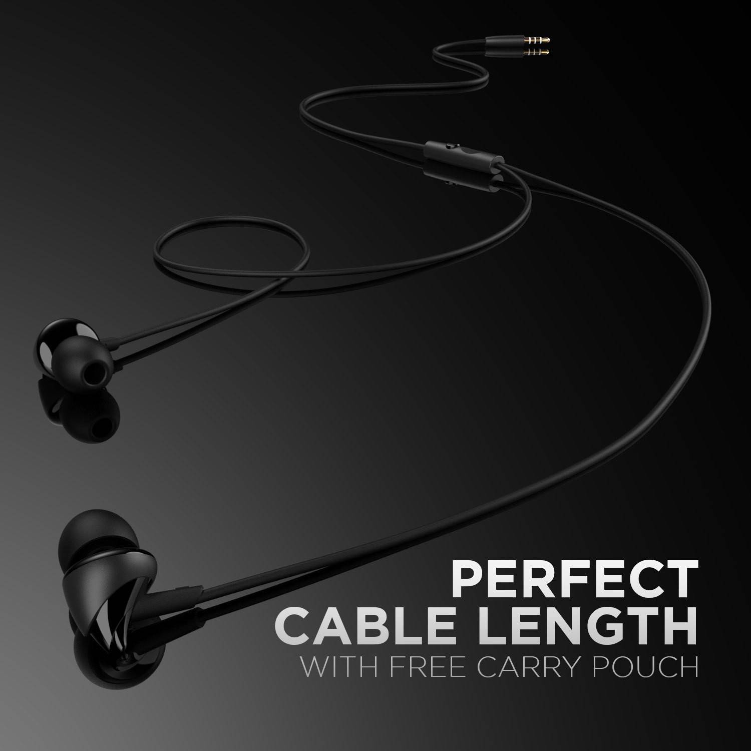 boAt Bassheads 100 Wired Earphones Black - Image 4