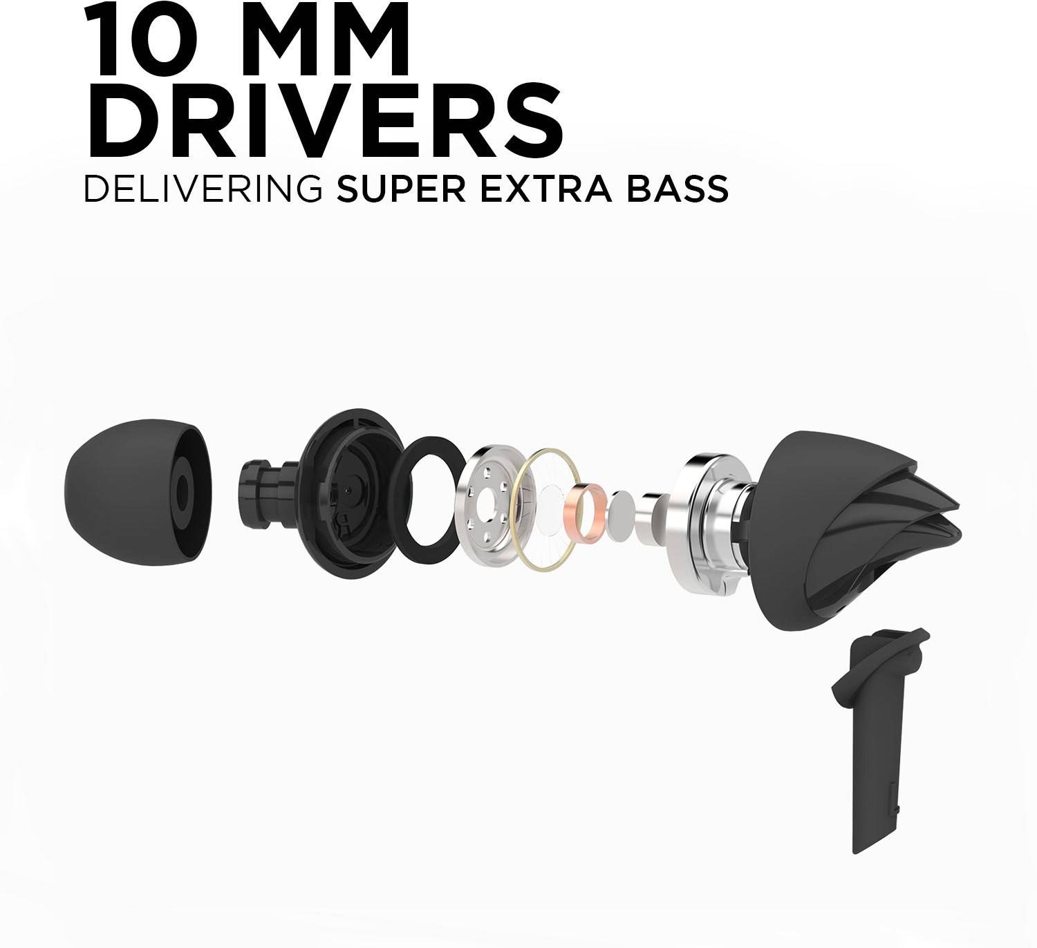 boAt Bassheads 100 Wired Earphones Black - Image 3