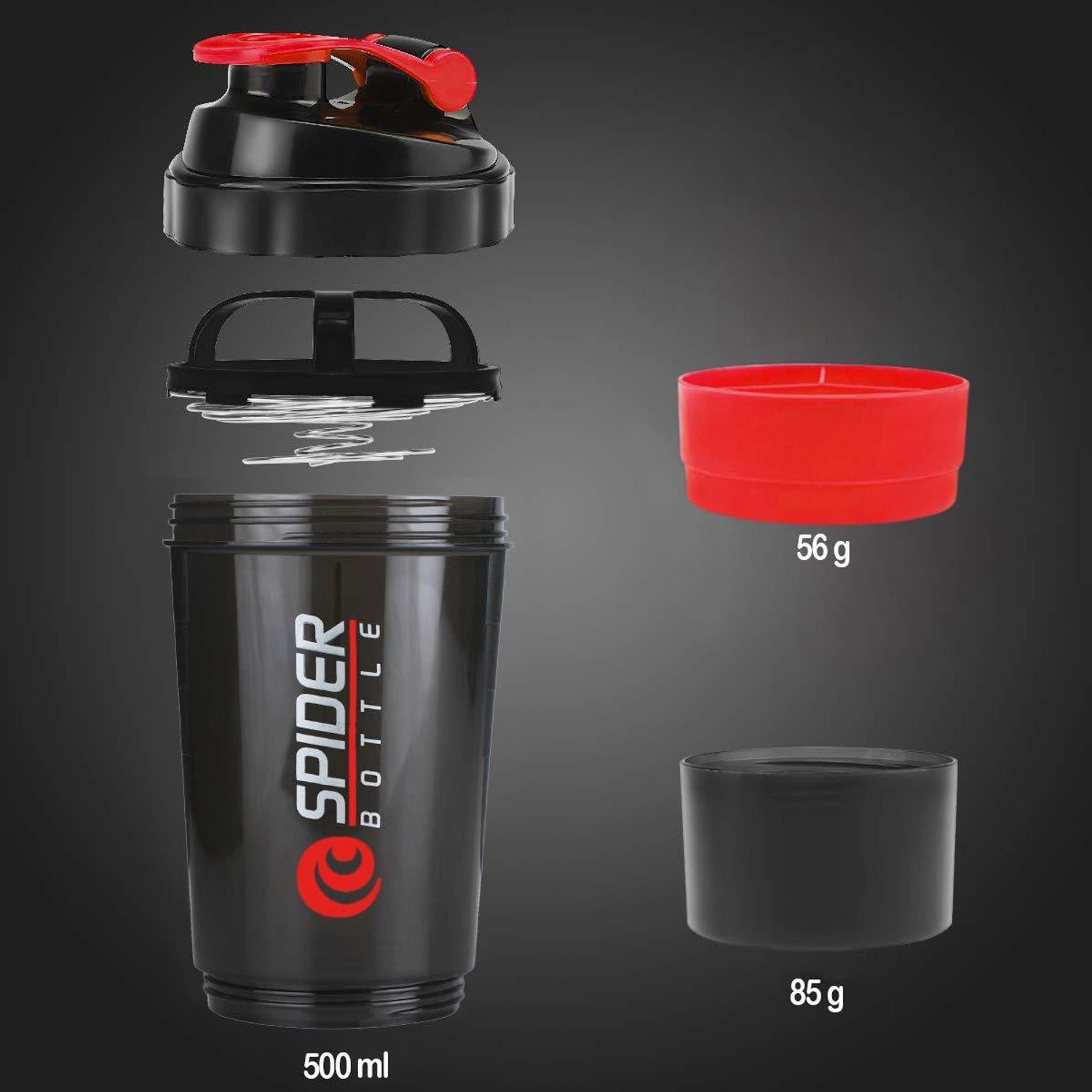 Image of Pheonix Protein Shake Bottle |Sipper Bottle for Gym |Protein Shaker 500 ml Plastic Shaker