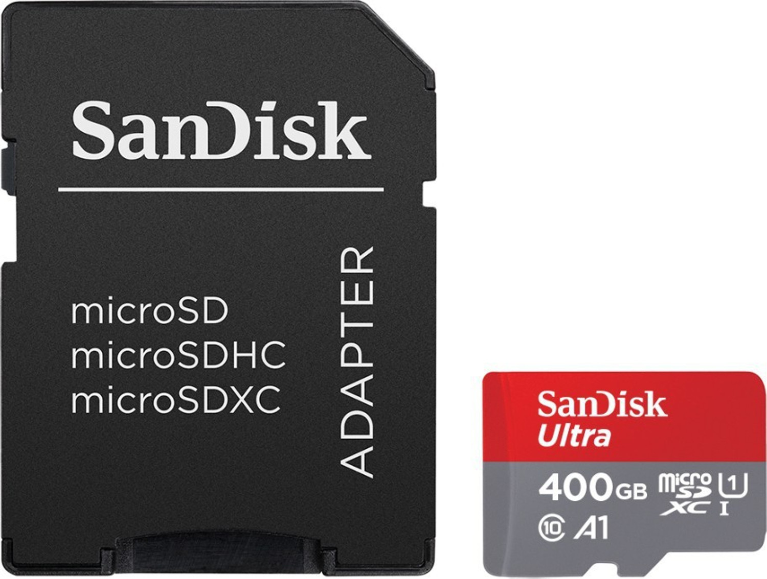 Image of SanDisk SDSQUAR-400G-GN6MA Ultra 400 GB MicroSDHC Class 10 98 MB /s Memory Card Compatible with Mobile