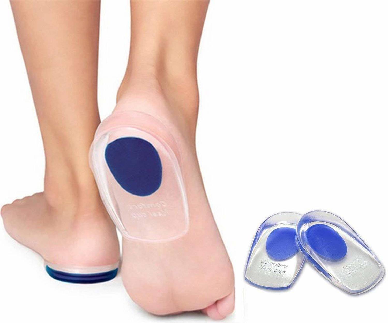 BKENTERPRISE7 Gel Heel cups Silicon Heel Pad for Heel Ankle Pain Heel Support