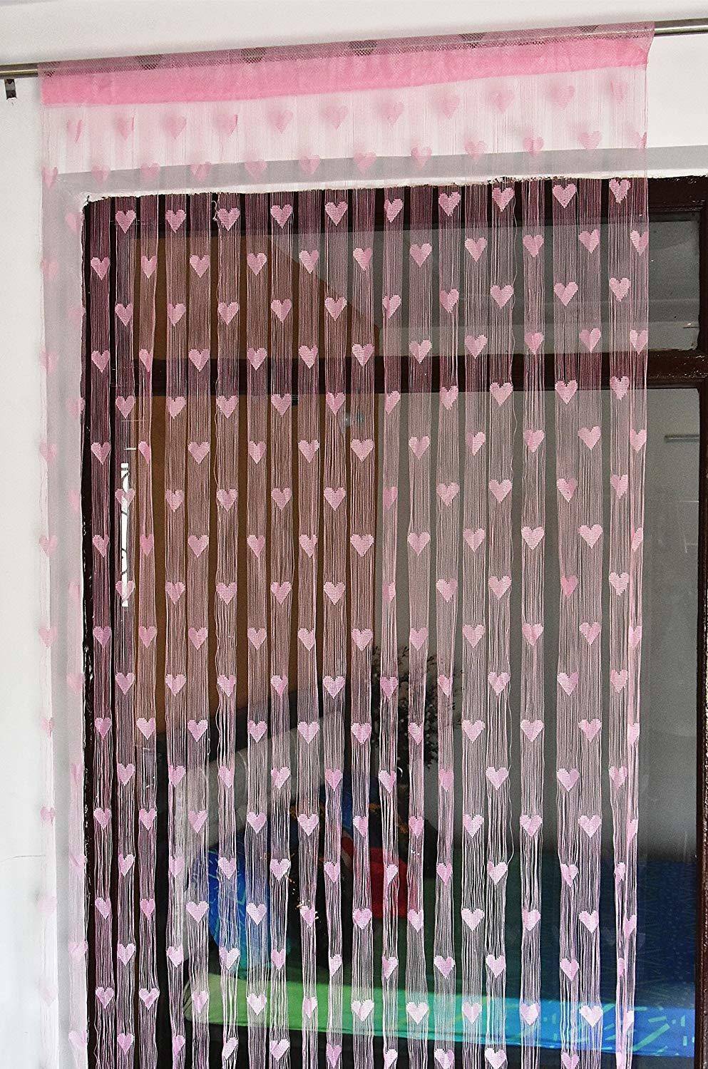 CASA FURNISHING 221 cm (7 ft) Door Polyester Semi Transparent Curtain Single Curtain