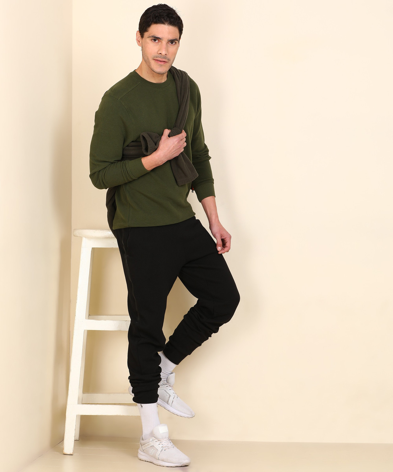 Image of Wildcraft Full Sleeve Self Design Men Sweatshirt