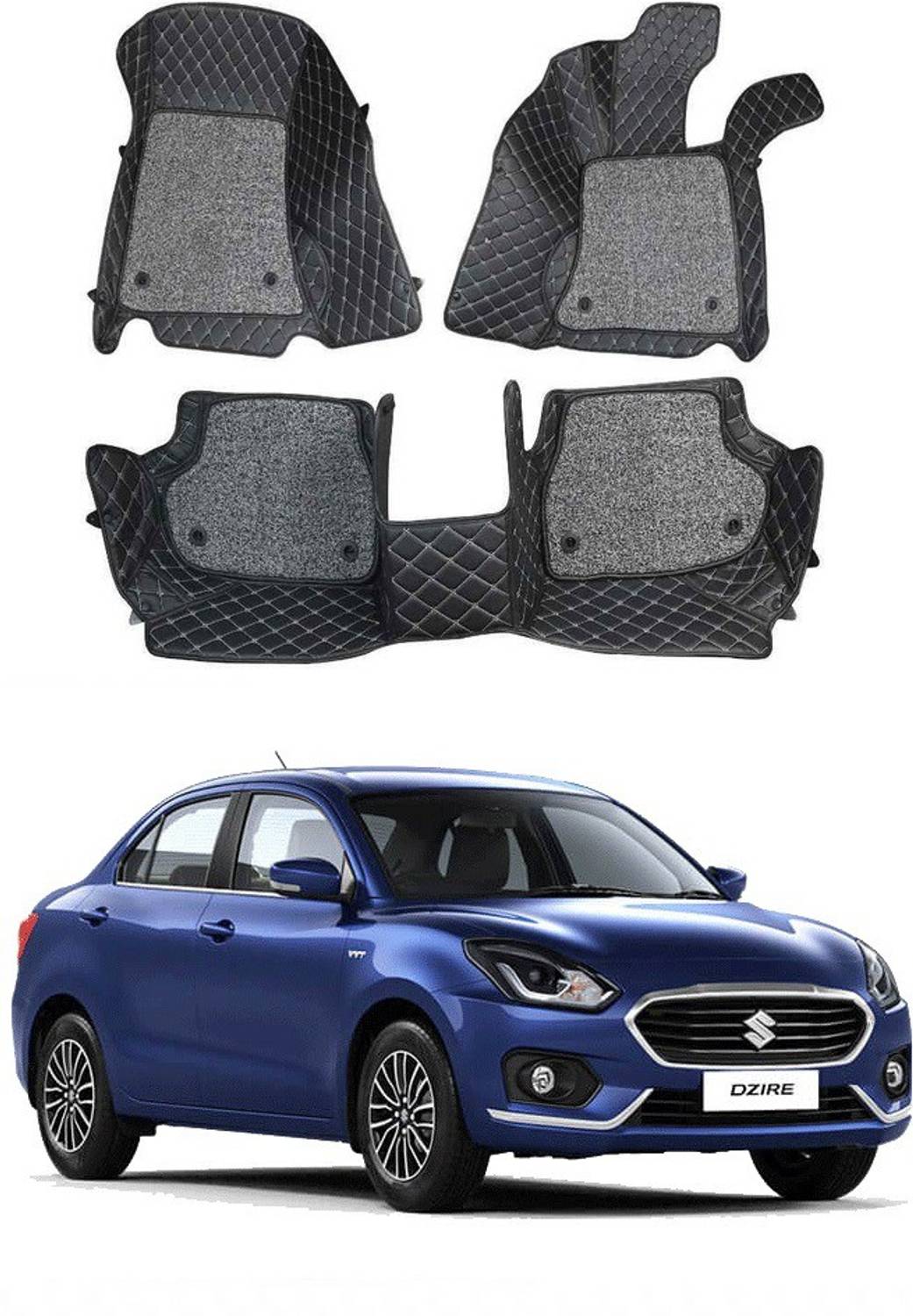 arneja trading company Leatherite 7D Mat For Maruti Suzuki New Dzire