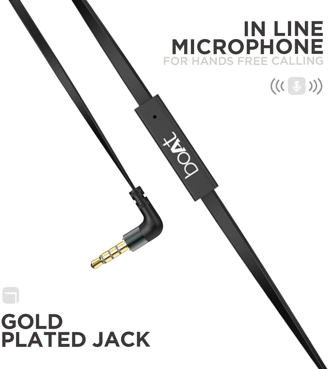 boAt Bassheads 220 Wired Earphones Black - Image 5