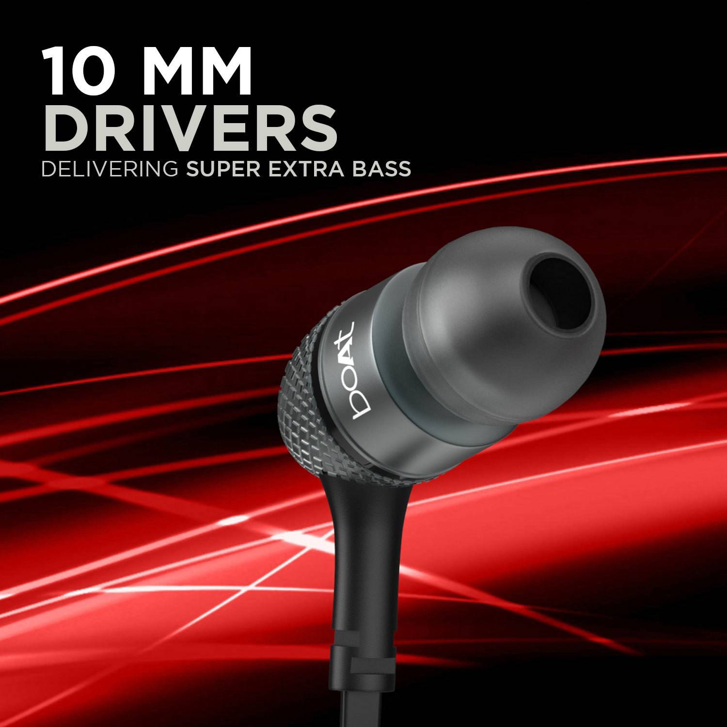 boAt Bassheads 220 Wired Earphones Black - Image 2