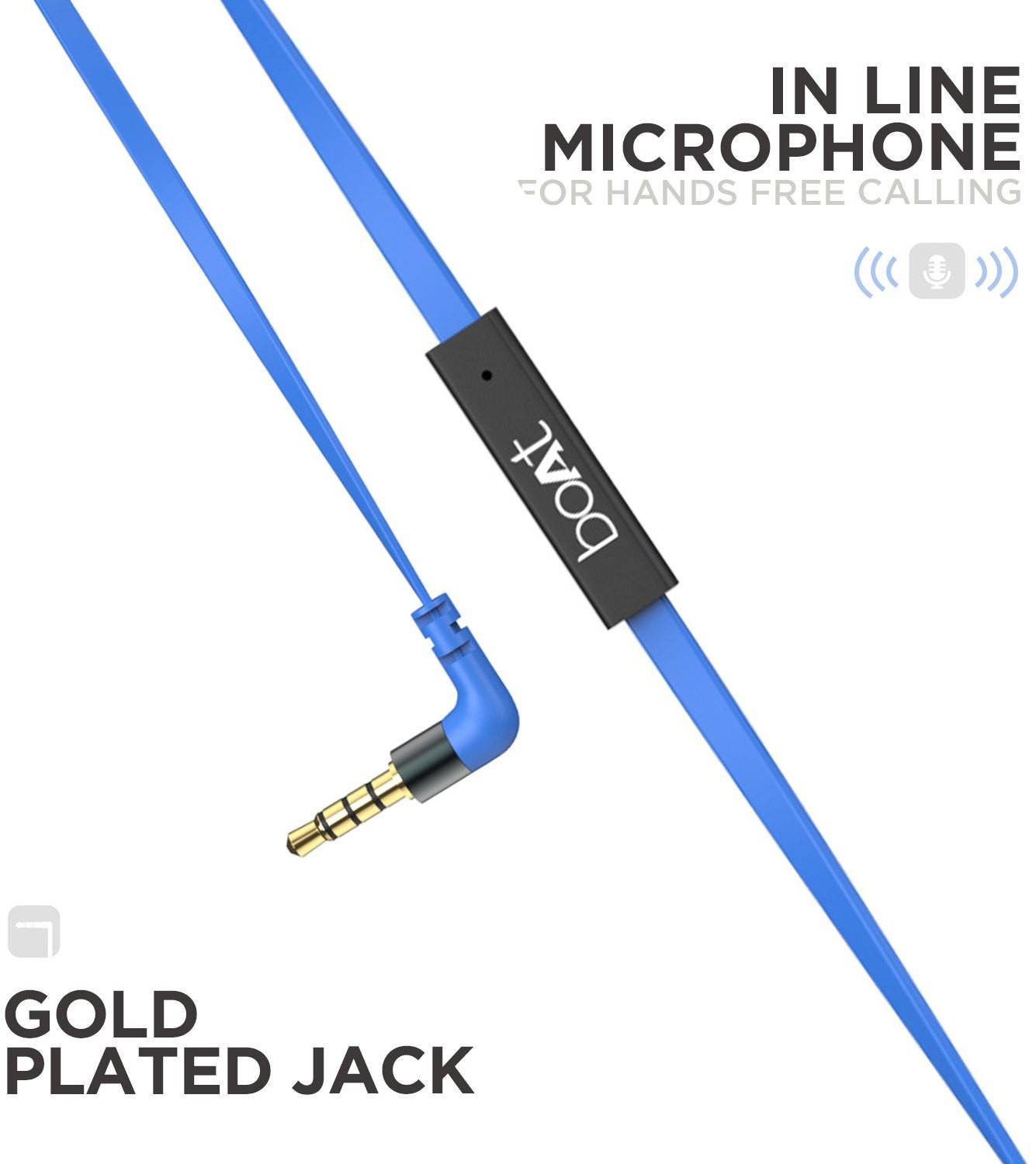 boAt Bassheads 220 Wired Earphones Blue - Image 5