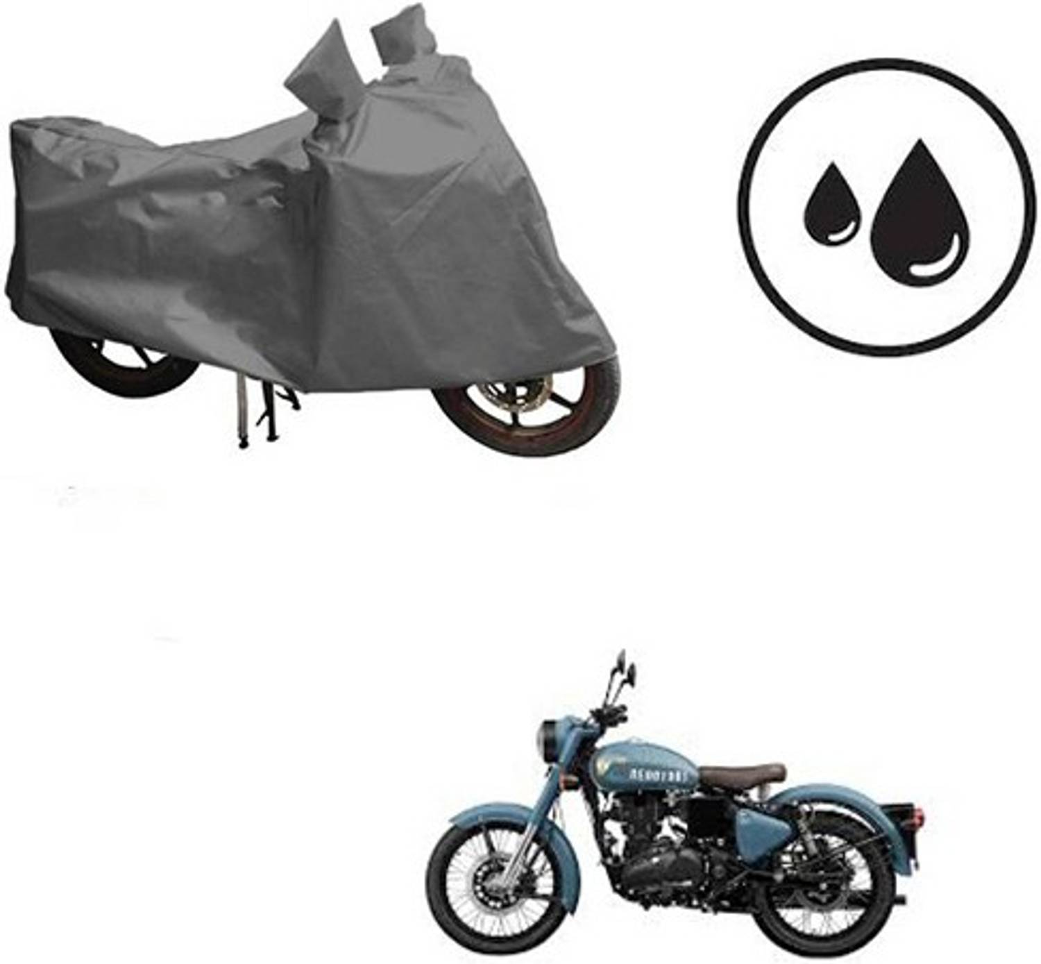 Atulit enterprises Waterproof Two Wheeler Cover for Royal Enfield