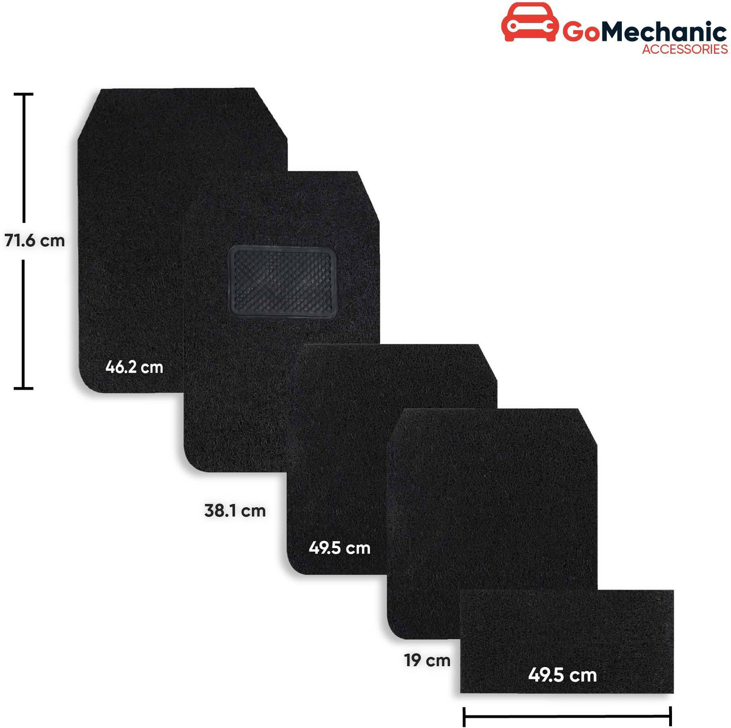 Image of GoMechanic PVC Standard Mat For Universal For Car