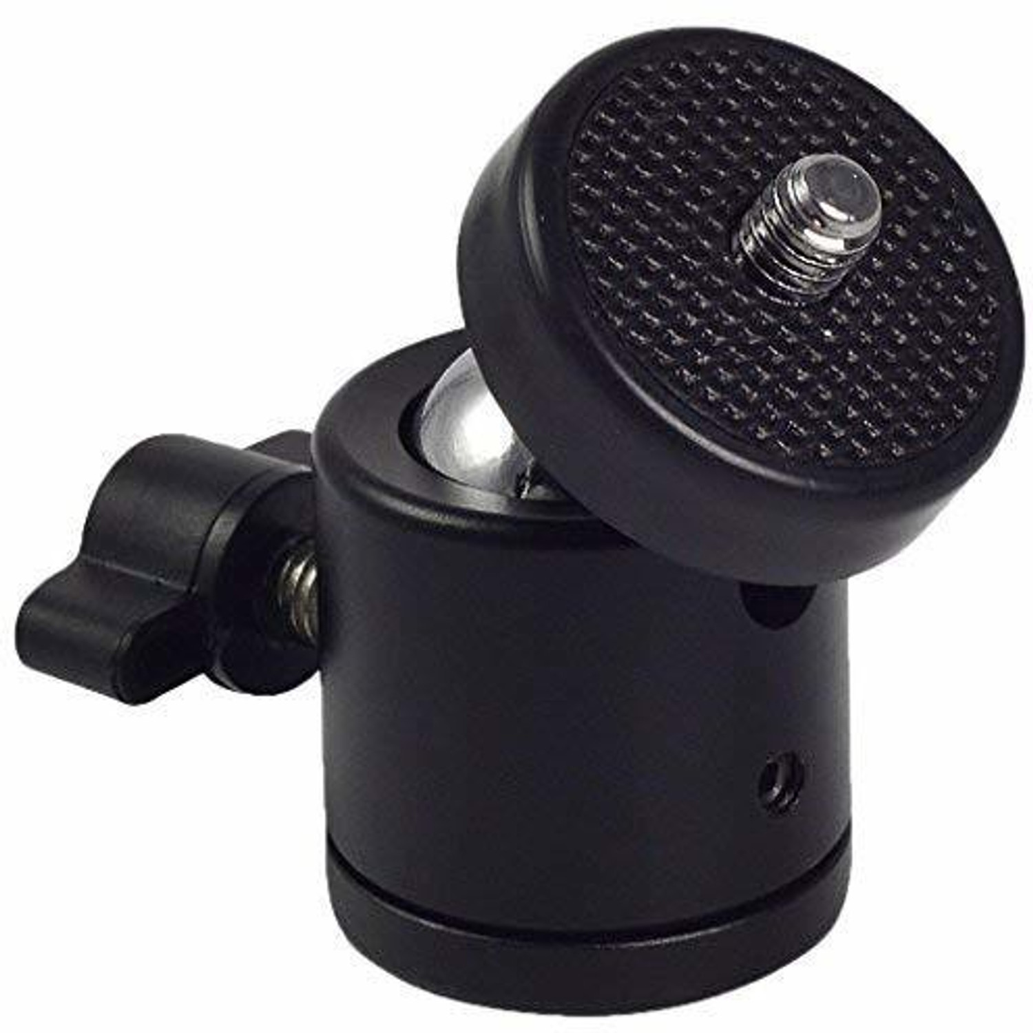 Image of icall Mini Ball Head 1 /4 inch Screw 360 Degree Aluminium Alloy Body Rotating Swivel Mini Tripod Ball Head with 1 /4 inch Screw Thread Base Mount for Lighter DSLR Camera Camcorder Tripod Ball Head (Black, Supports Up to 1500 g)