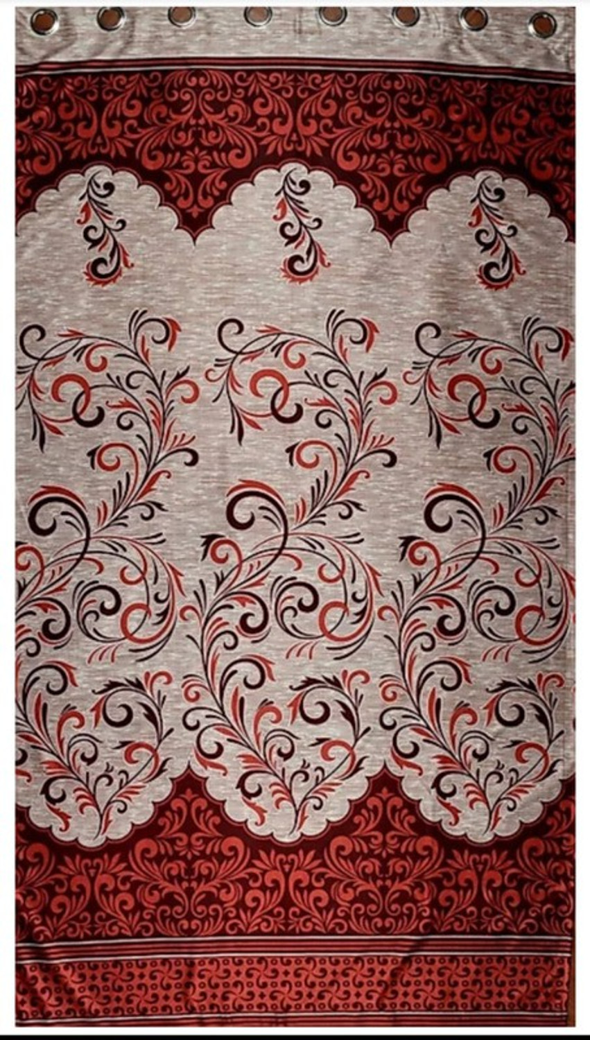Image of Gantavya 153 cm (5 ft) Window Polyester Semi Transparent Curtain (Pack Of 2)