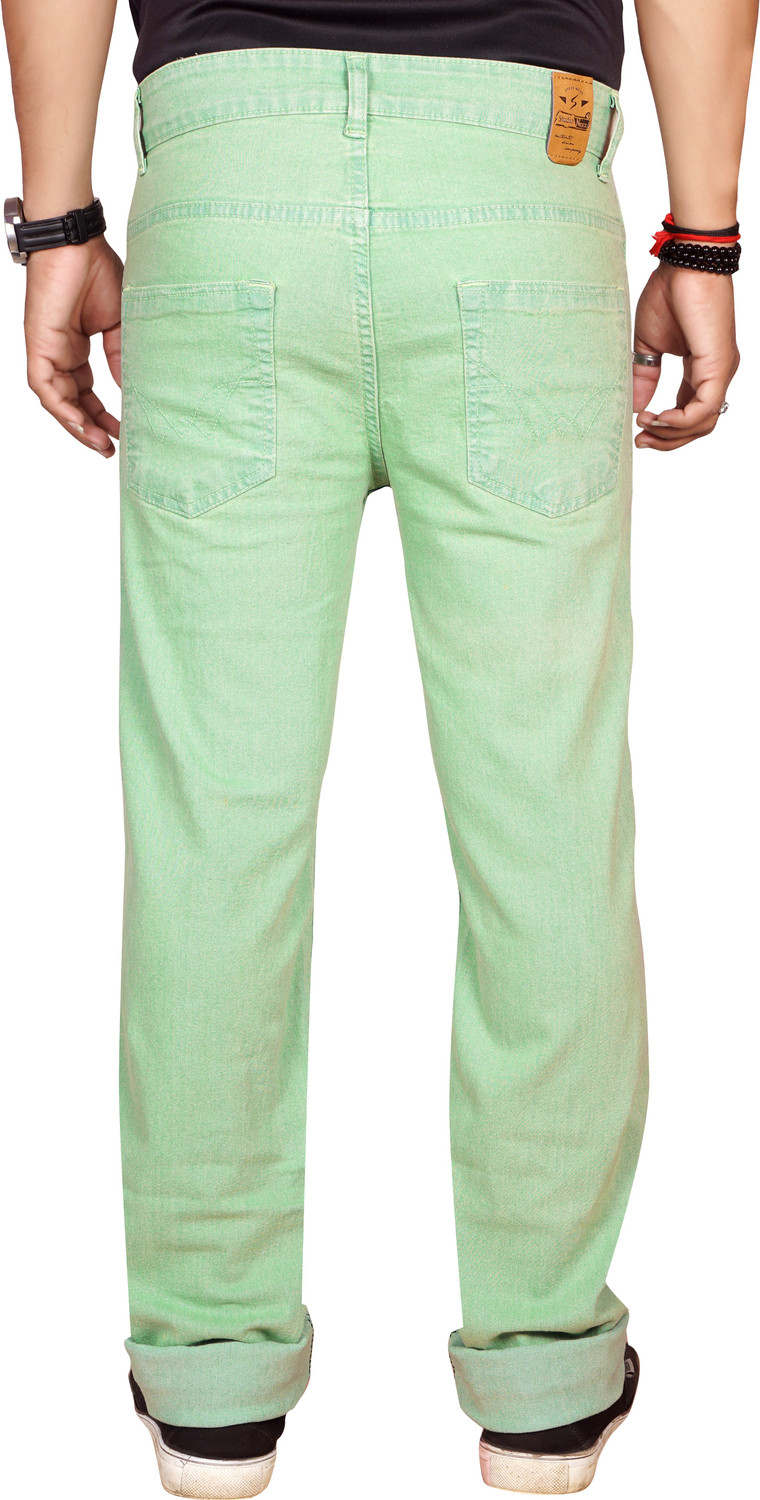 Image of JUST BLACK Regular Men Light Green Jeans